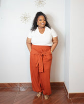 Convertible Tie Waist Jogger Pants