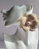 Pearl Bloom Statement Earrings