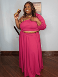 Pink One Shoulder Cutout Dress