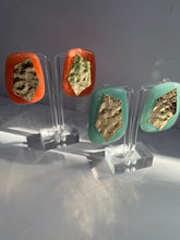 Rectangle Gold Folded Earrings