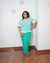 Emerald Coast Striped Knit Top