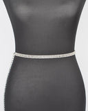 Plus size crystal chain belt