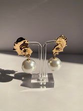 Pearl and Gold Sea Earrings