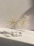 Clear Star Burst Earrings