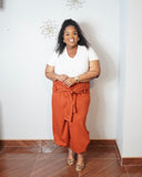 Convertible Tie Waist Jogger Pants