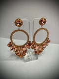 Large Copper Glam Earrings