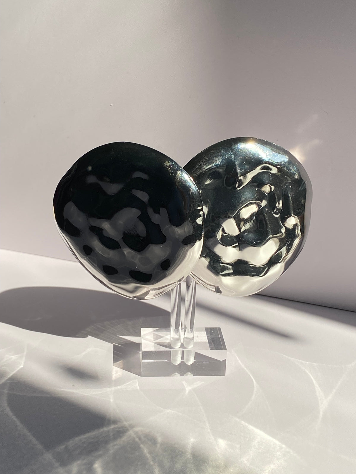 Large Textured Earrings