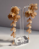 Nude Tone Flower Earrings