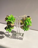 Flower Hoop Earrings