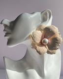 Pearl Bloom Statement Earrings