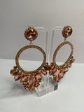 Large Copper Glam Earrings