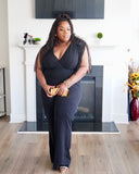 Black Tassles Jumpsuit