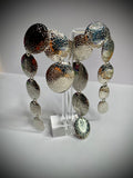 Long Textured Uneven Earrings