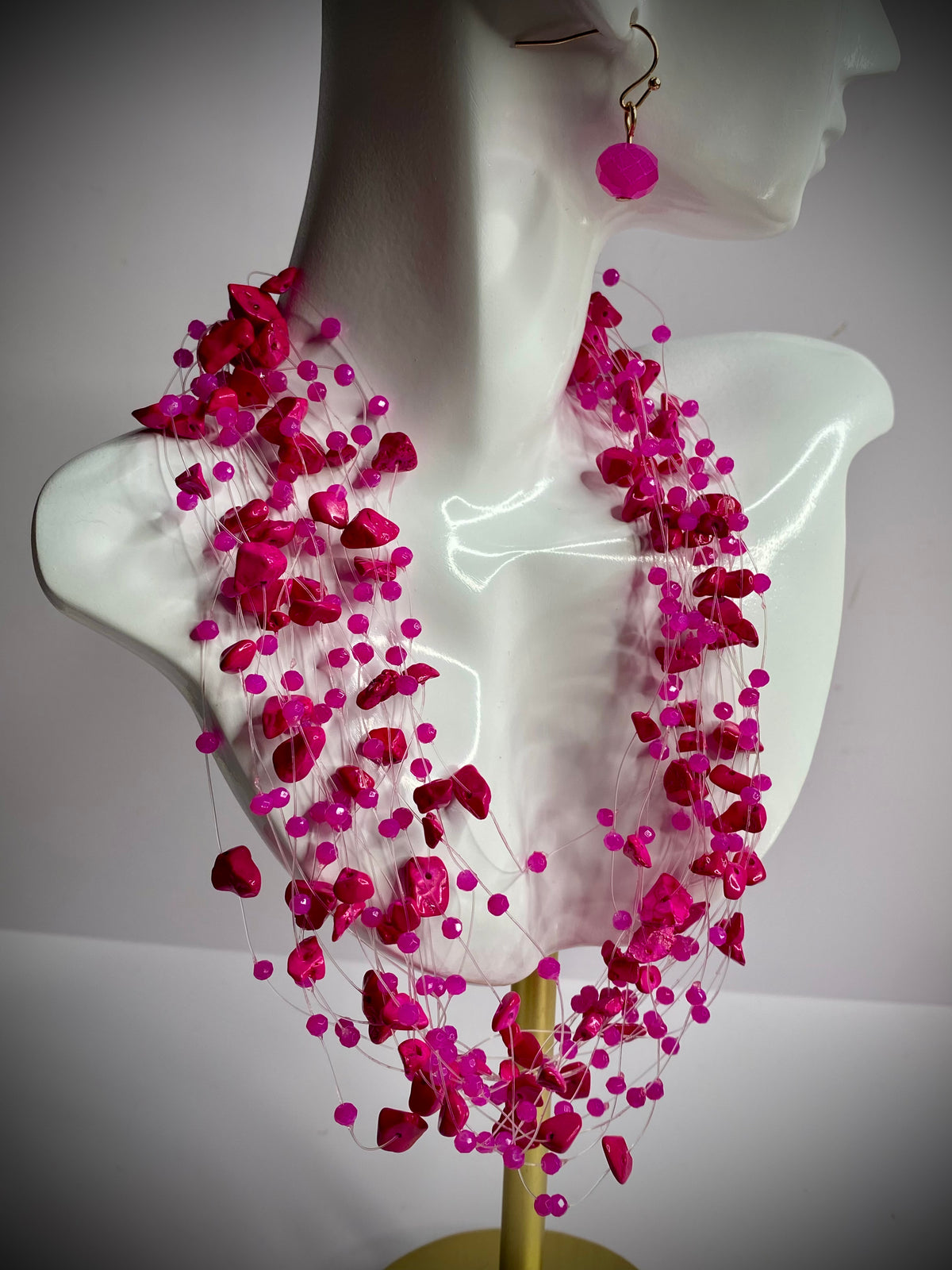 Beaded String Necklace