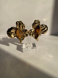 Stone Flower Earrings