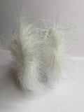 White Fur Earrings