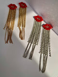 Long Lip Earrings