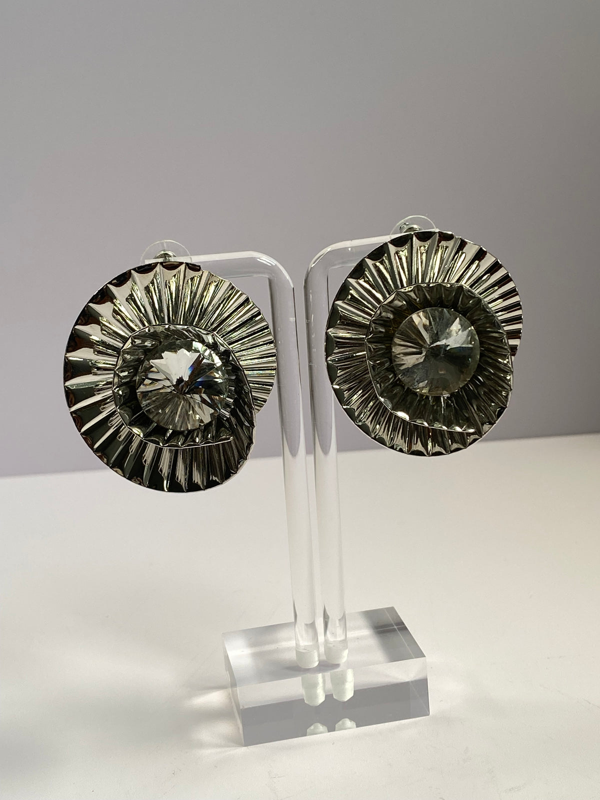 Swirl With Diamond Earrings