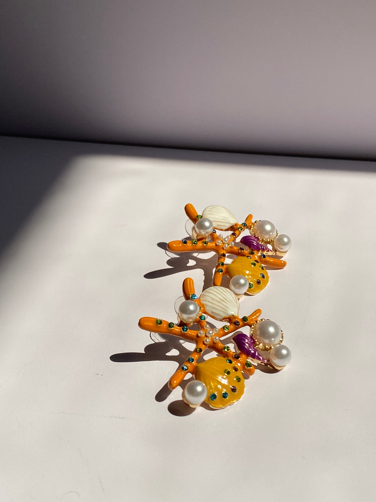 Pearl Starfish Earrings