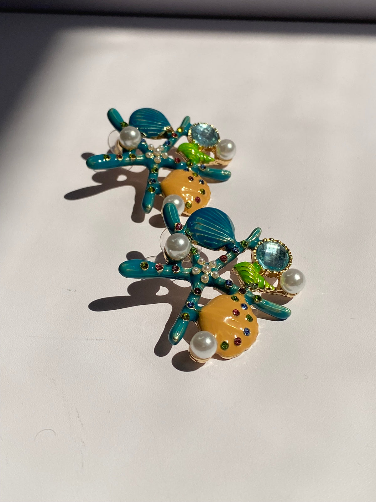 Pearl Starfish Earrings