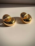 Gold Double Texture Earrings