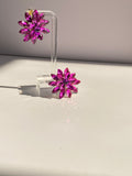 Pink Flower Stud