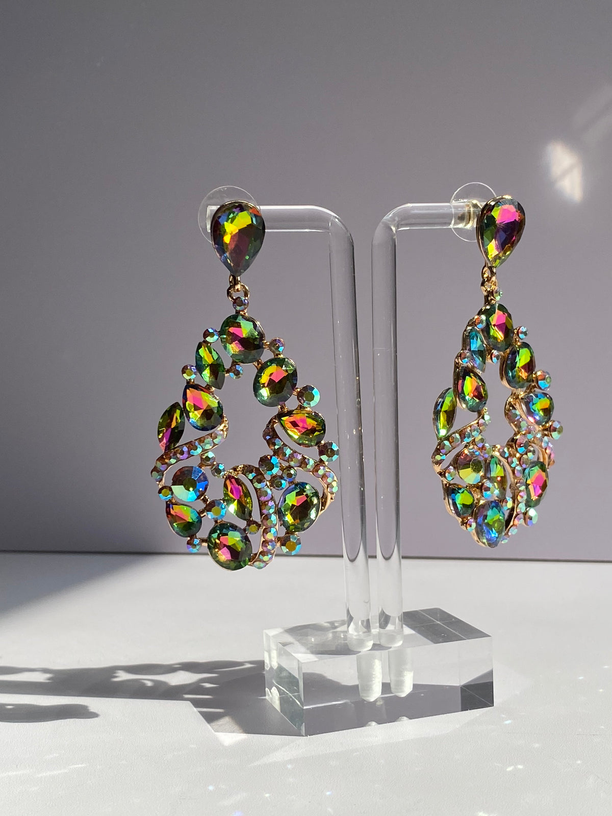 Iridescent Drop Earrings