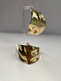 Large Gold Half Earrings