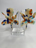 Multi Color Starfish Earrings