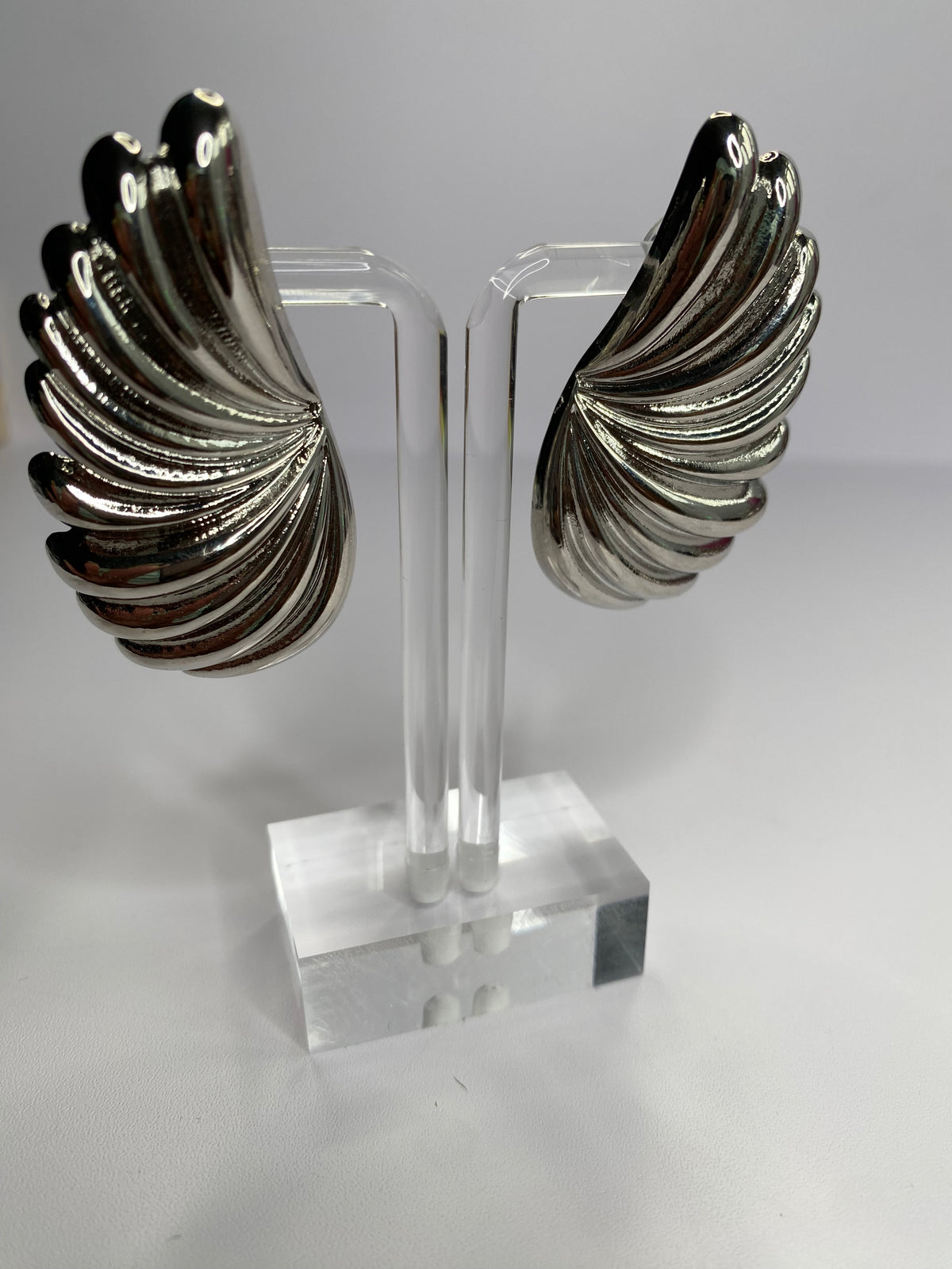 Silver Angel Wings Earrings