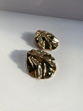 Gold Folded Earrings