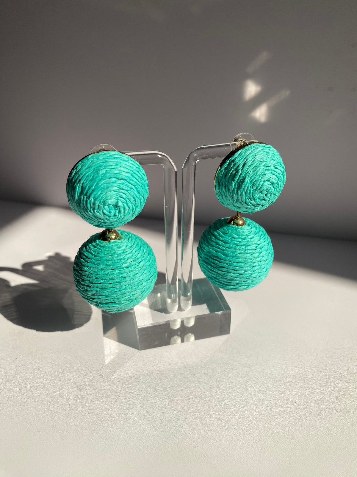 Woven Ball Earrings