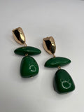 Triple Stone Earrings