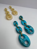 Triple Linked Earrings