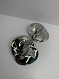 Overlapping Medal Earrings